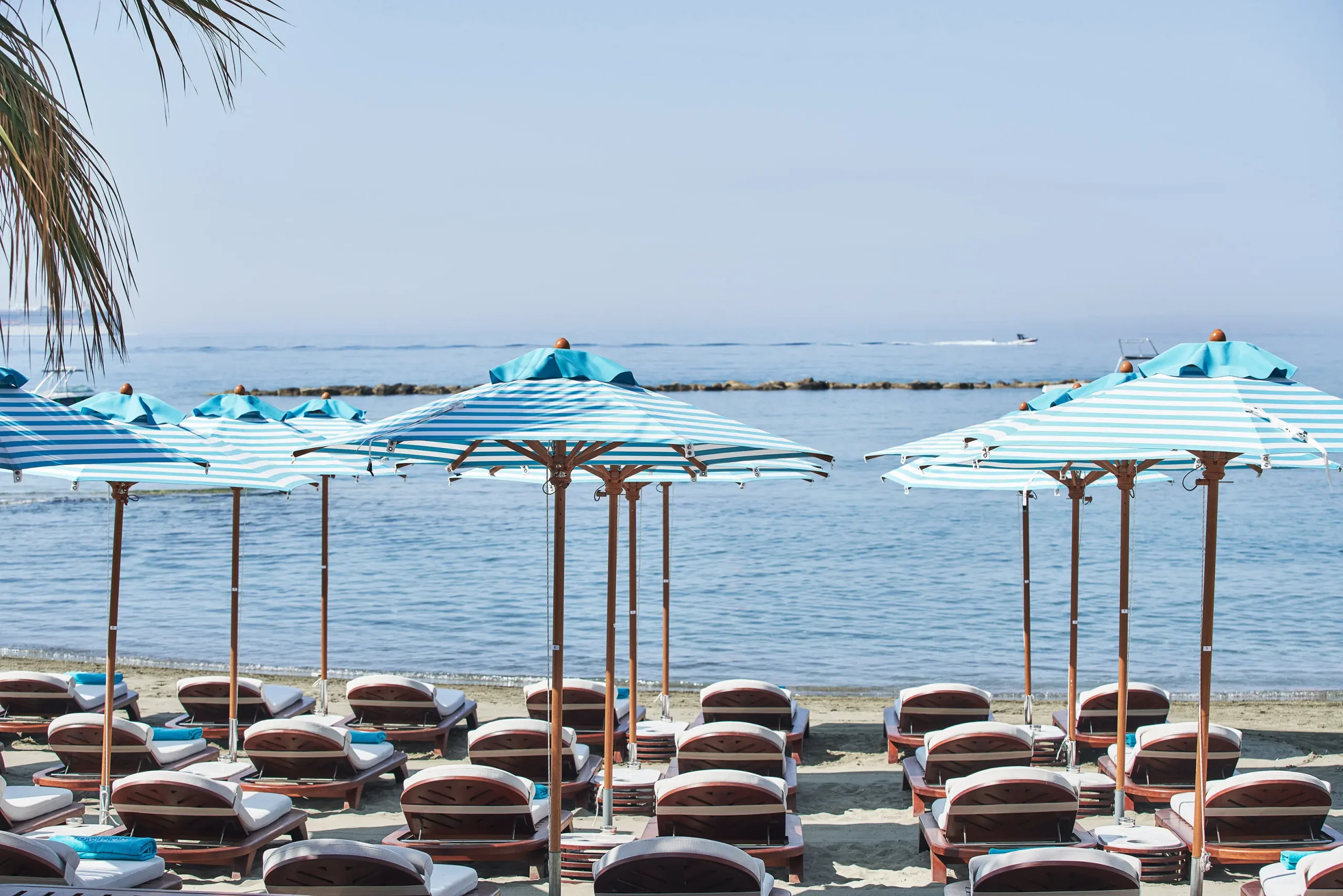 View of the beach from Nammos
