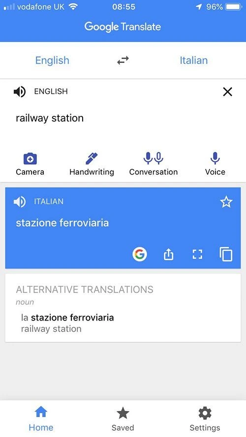Google Translate app