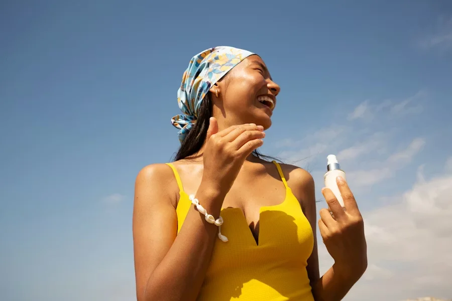 Apply Tinted Sunscreen