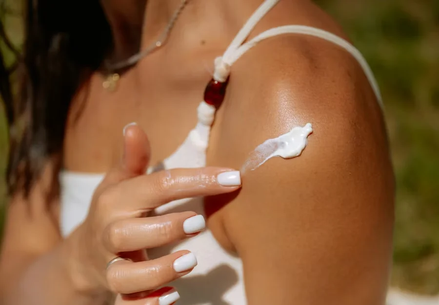 Apply Tinted Sunscreen
