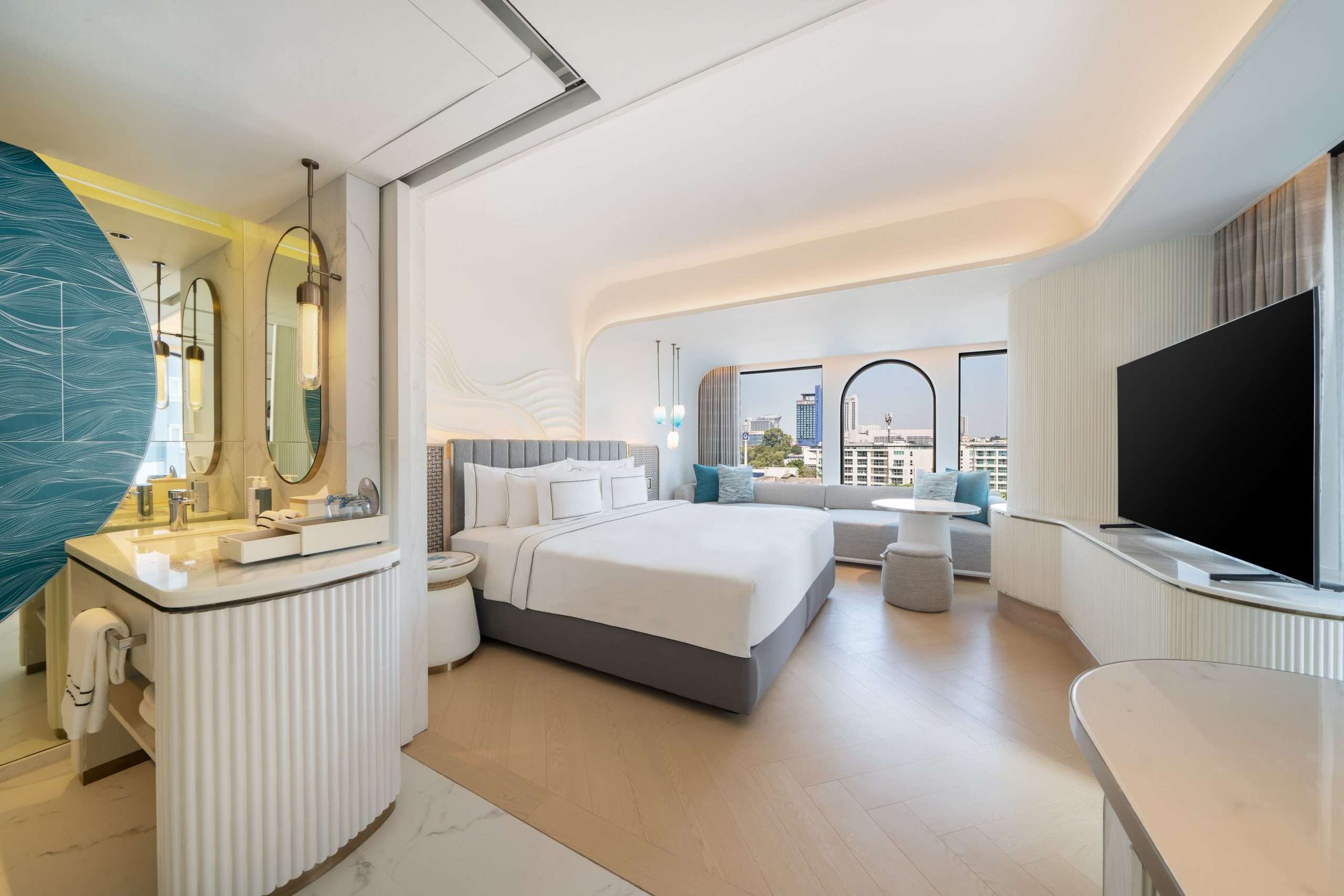 Deluxe sea view room at Melia Pattaya Hotel