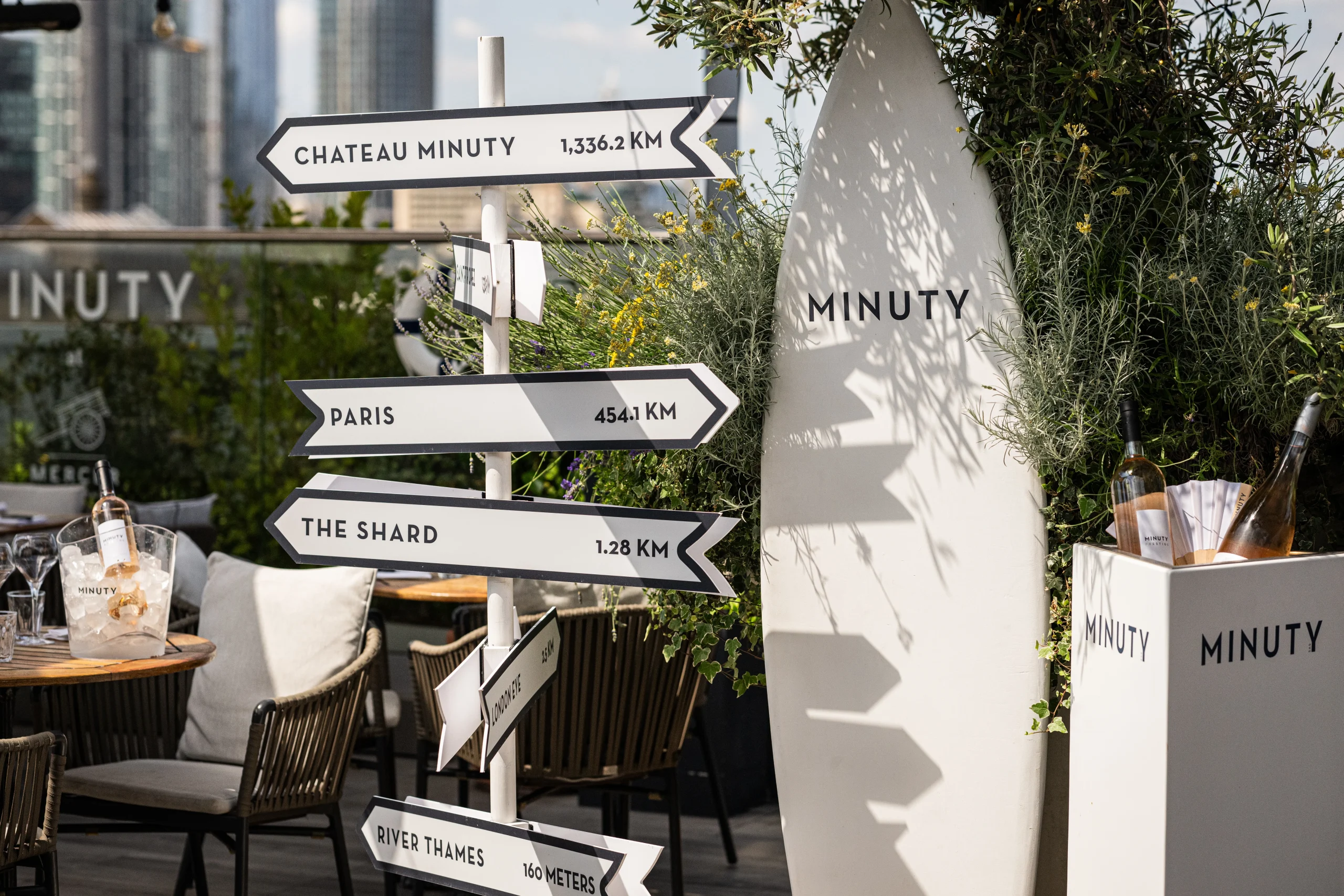 Minuty Terrace at Vintry & Mercer, London's best rooftop restaurant