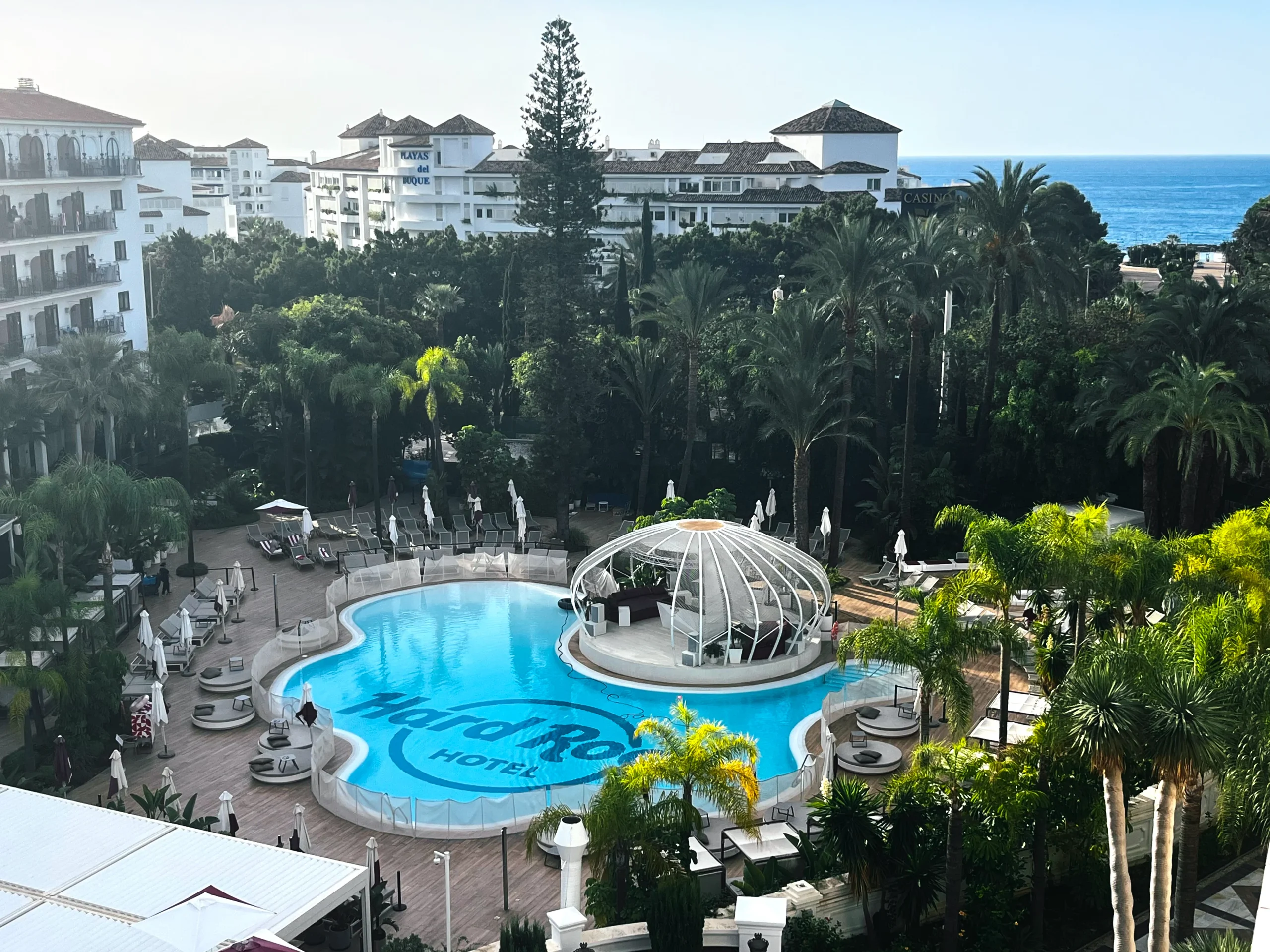 Pool view Hard Rock Hotel Marbella