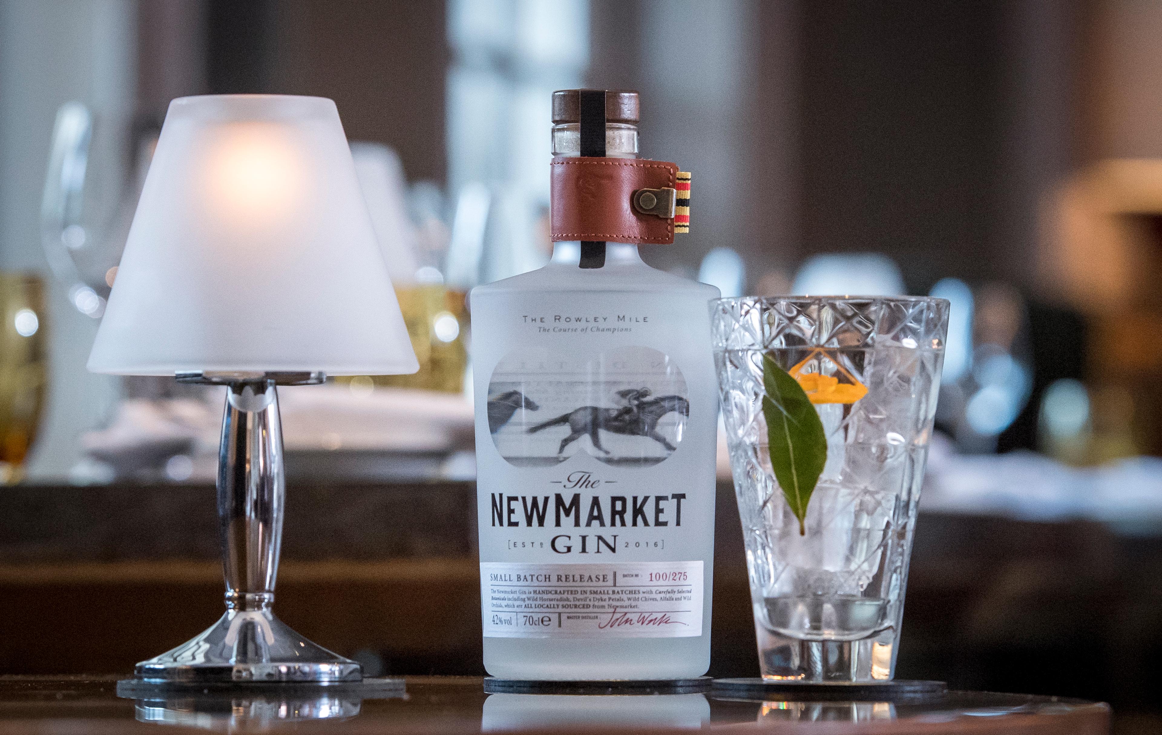 Newmarket gin served at the Bedford Lodge Hotel and Spa