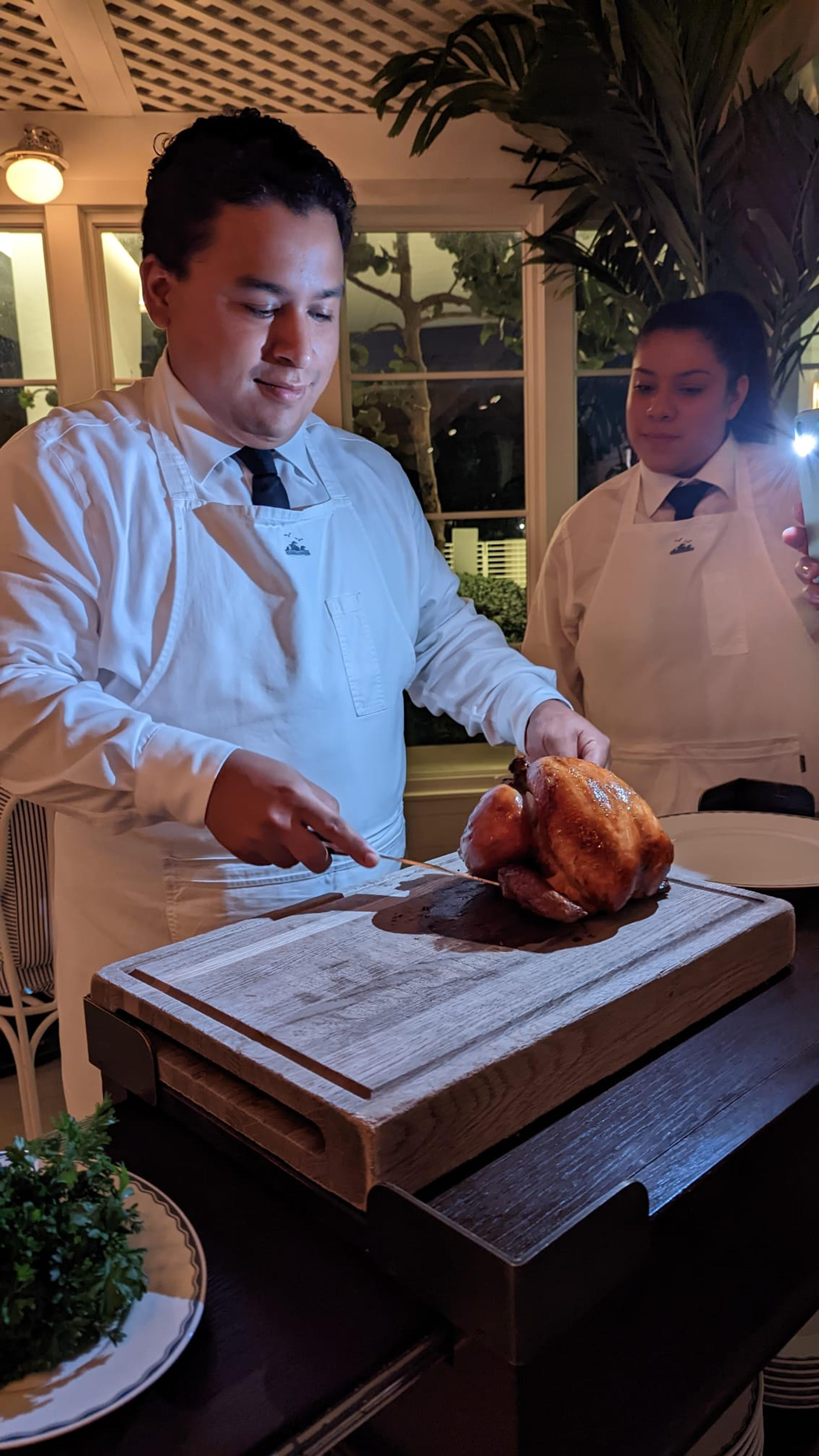 The Caeser salad isn't the only dish prepared tableside!