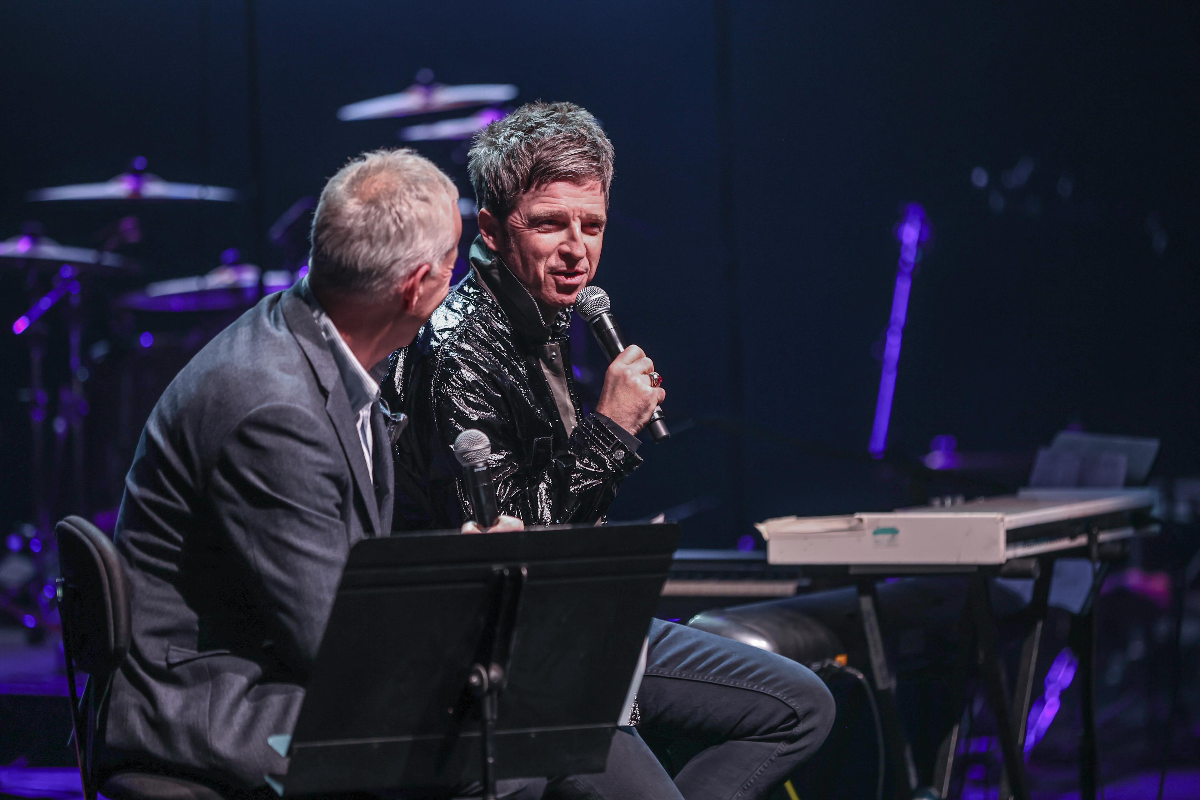 Noel Gallagher and John Wilson. Photo Credit: Sharon Latham