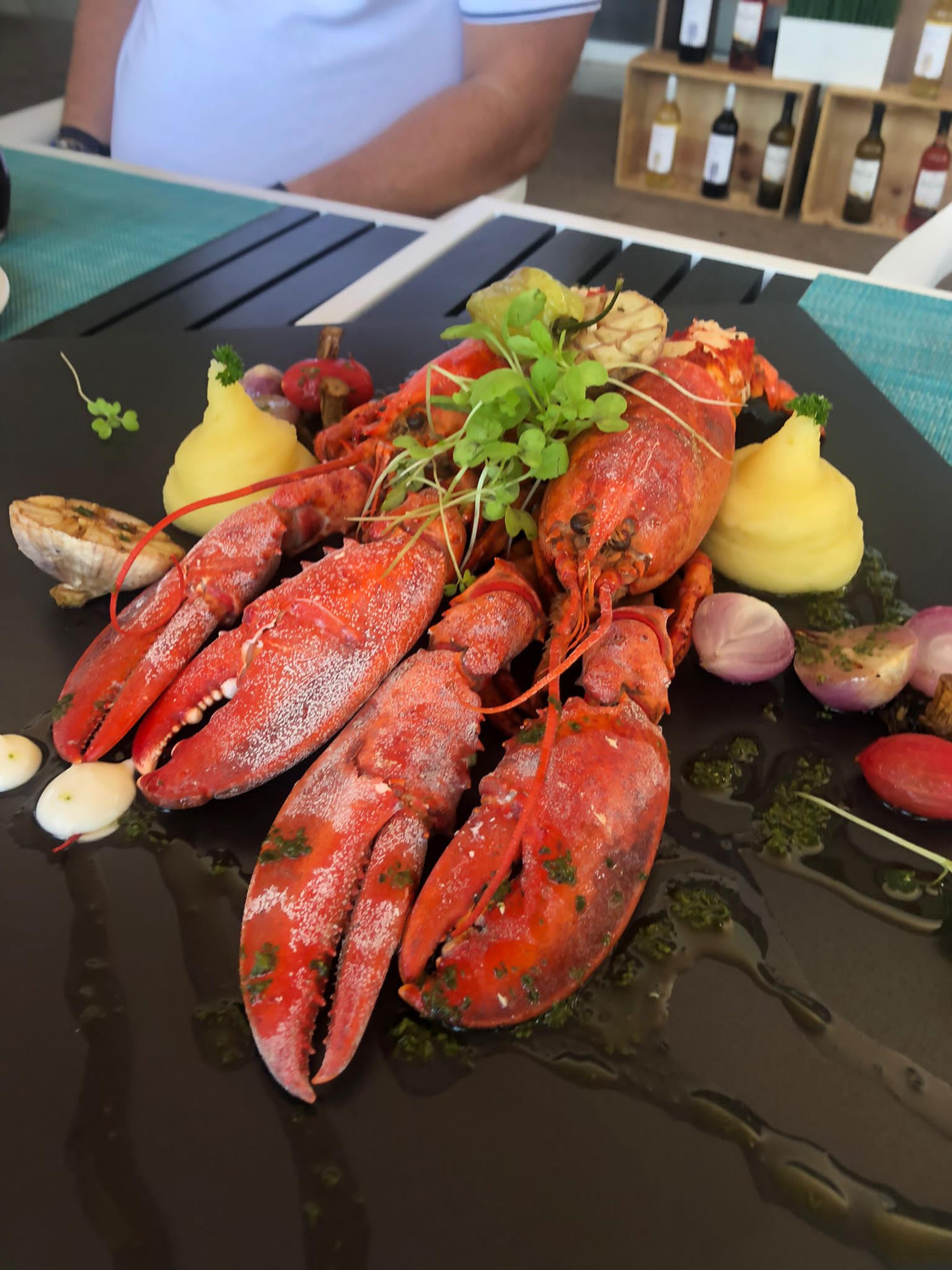Lobster for lunch - at Helios, absolutely!